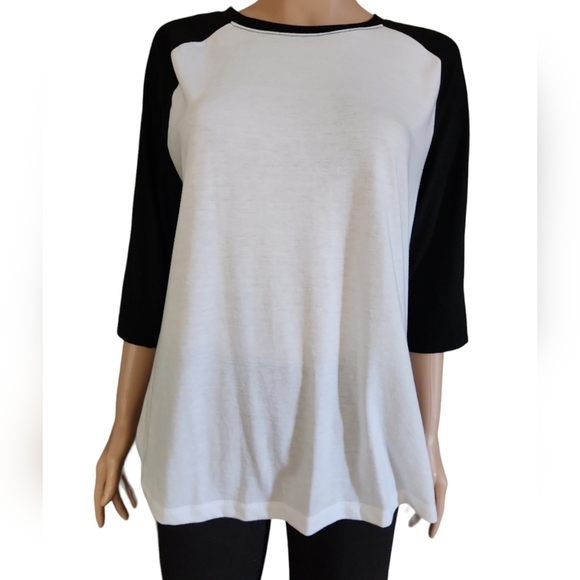 Danskin Classic Athletic Raglan Tee - Picture 1 of 6
